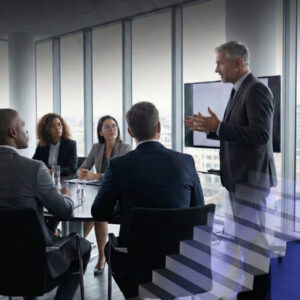 Reunión de negocios en una oficina