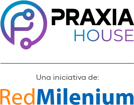Logo Praxia House y Red Milenium
